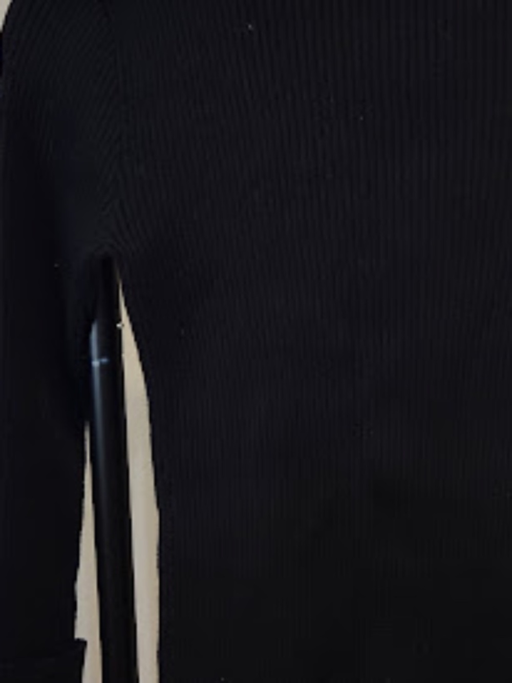 Urban Revivo, Ribbed black sweater with Boat neck and gold button accents, NWT
